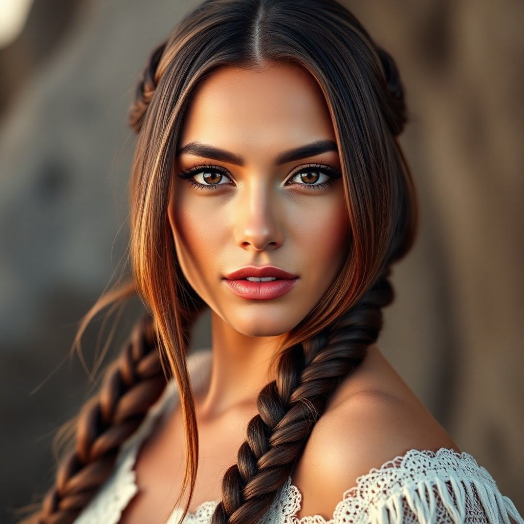 Long Fishtail Braids